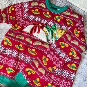 Men’s Ugly Christmas Sweater Tacos